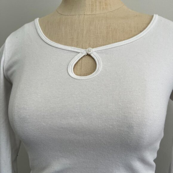 Sunday Best Keyhole White Long - Picture 3 of 5